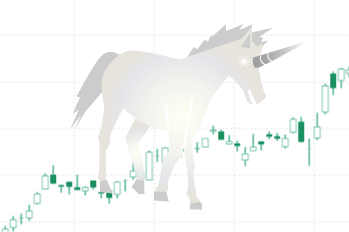 ユニコーンと株価チャート