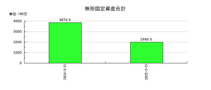 大末建設の無形固定資産合計の推移