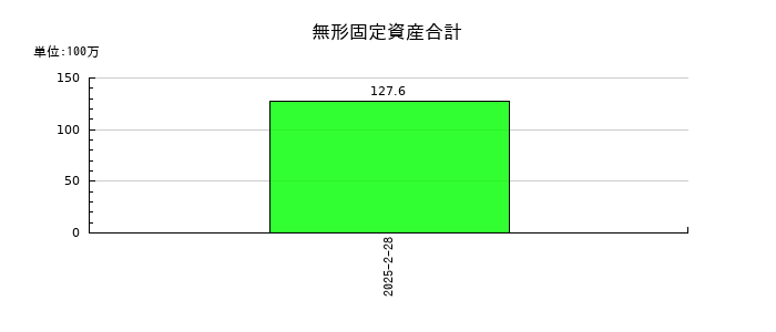 ガーデンの無形固定資産合計の推移