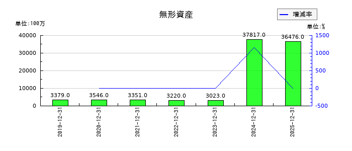 カゴメの無形資産の推移