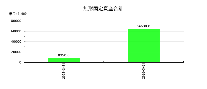 令和アカウンティング・ホールディングスの無形固定資産合計の推移