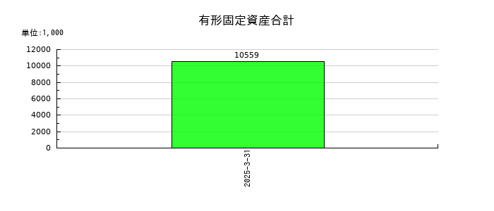 ｖｉｓｕｍｏの有形固定資産合計の推移