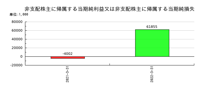 東海染工の無形固定資産合計の推移