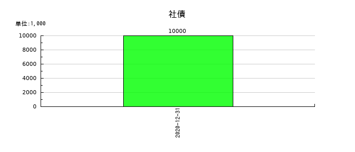 電算システムの社債の推移
