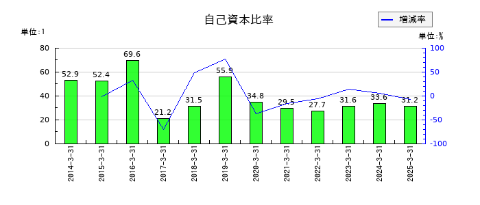 ウェルス・マネジメントの自己資本比率の推移