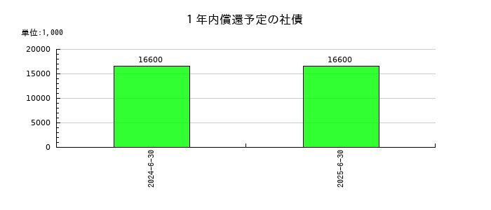デジタル・インフォメーション・テクノロジーの1年内償還予定の社債の推移