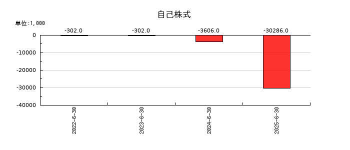 ベイシスの自己株式の推移