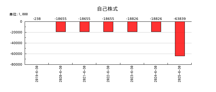 システムサポートホールディングスの自己株式の推移