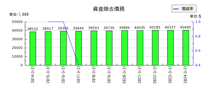日本高純度化学の無形固定資産合計の推移