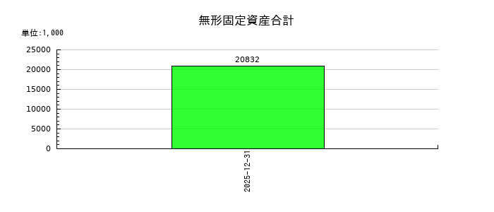 イノバセルの無形固定資産合計の推移