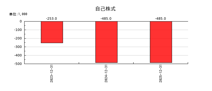 アイズの自己株式の推移