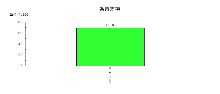 ディーエムソリューションズの為替差損の推移