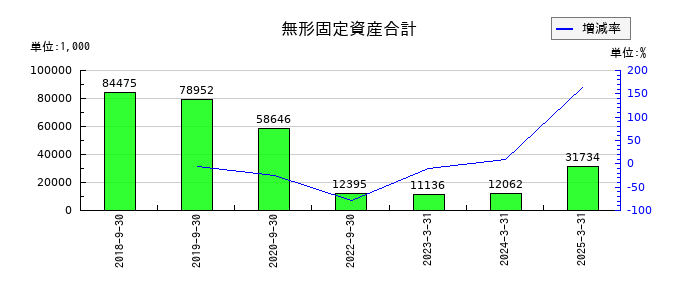 アクセスグループ・ホールディングスのソフトウエアの推移