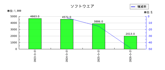 ＱＬＳホールディングスのソフトウエアの推移