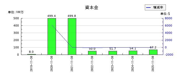 AHCグループの資本金の推移