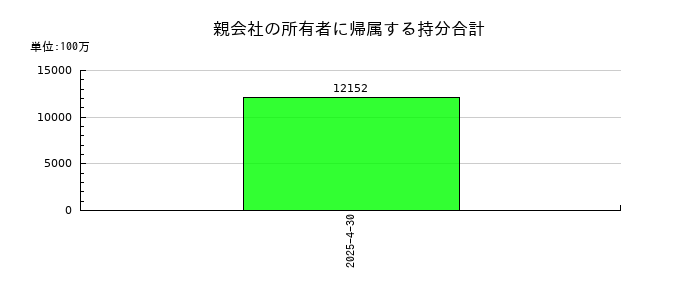 Macbee Planet（マクビープラネット）の親会社の所有者に帰属する持分合計の推移