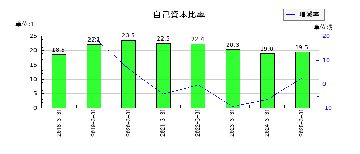 SBIインシュアランスグループの自己資本比率の推移