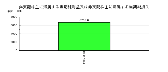アイドマ・ホールディングスの非支配株主に帰属する当期純利益又は非支配株主に帰属する当期純損失の推移