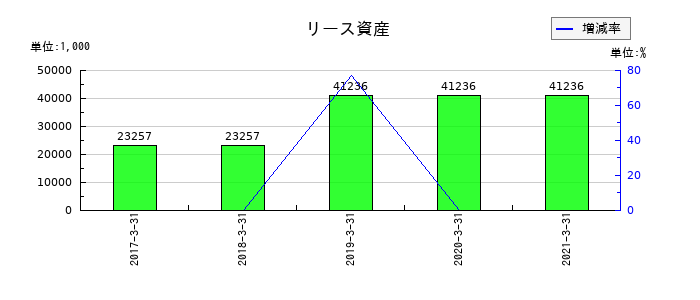 ホロンのリース資産の推移