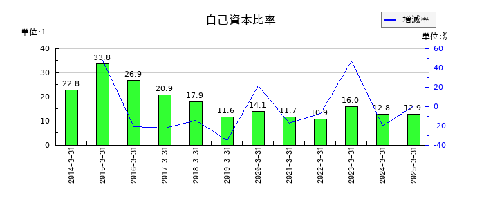 東海東京フィナンシャル・ホールディングスの自己資本比率の推移