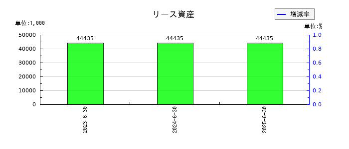 Ｗ　ＴＯＫＹＯのリース資産の推移