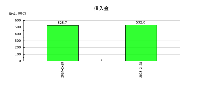 ライズ・コンサルティング・グループの借入金の推移