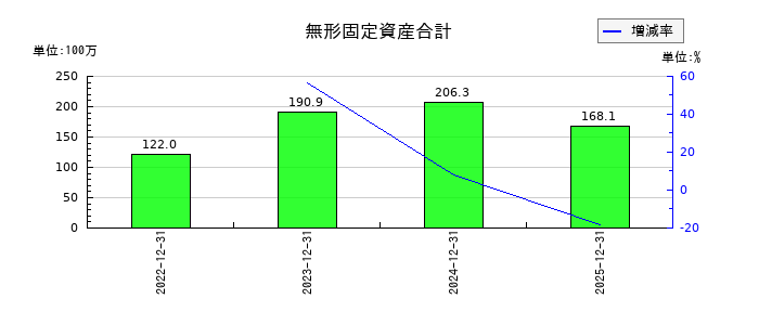 セイファートの無形固定資産合計の推移