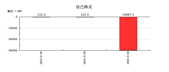 ブリッジコンサルティンググループの自己株式の推移