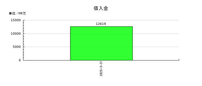 イーレックスの借入金の推移
