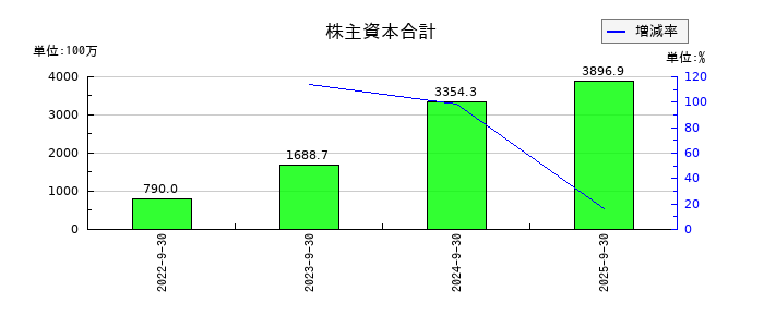 FCEの株主資本合計の推移